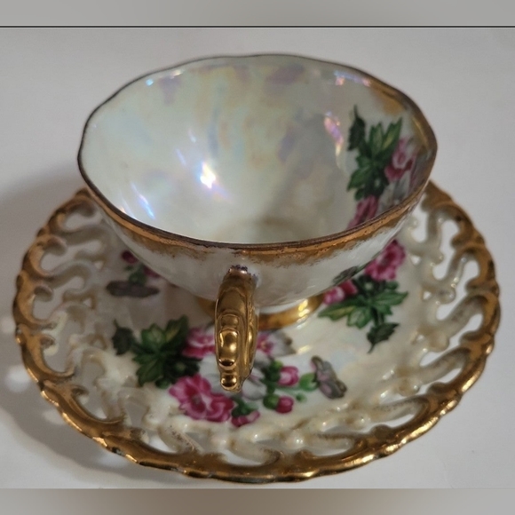 Royal Sealy Dining Royal Sealy China Tea Cup And Saucer Multicolor